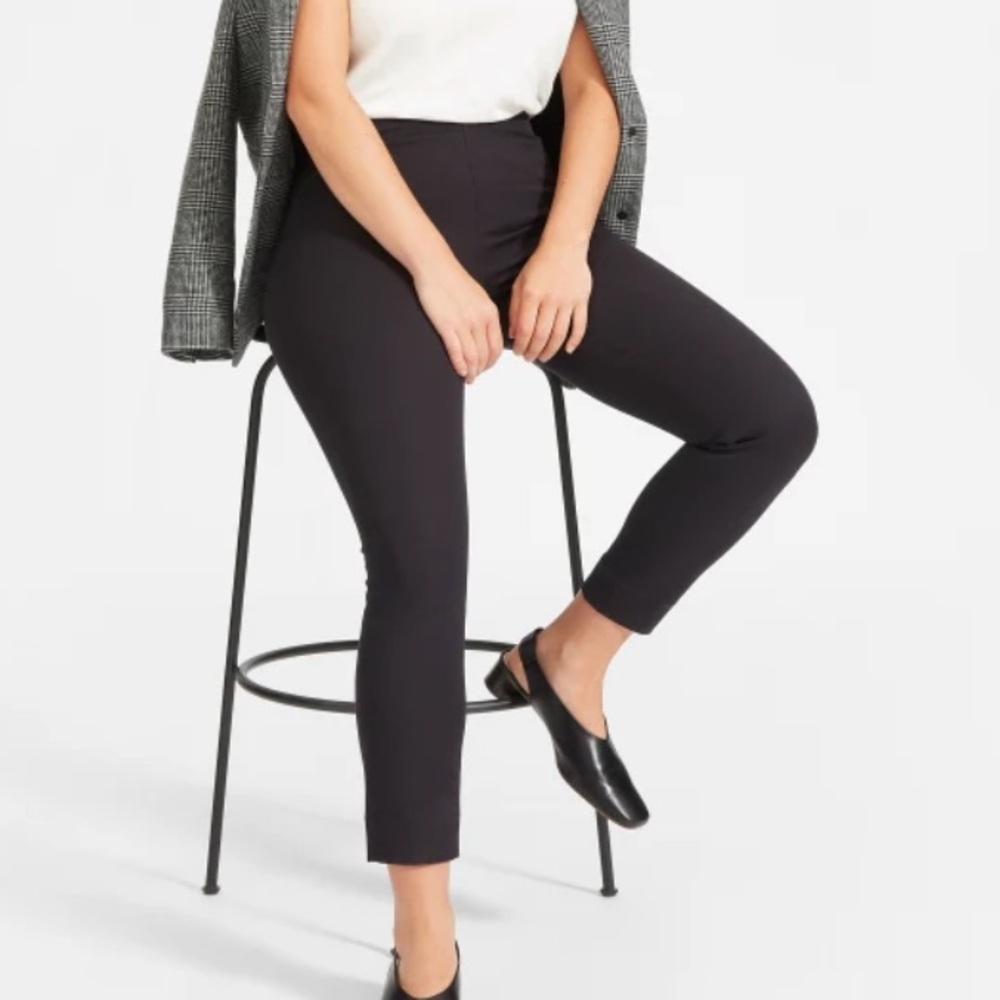 Everlane The Curvy Side-Zip Stretch Cotton Pant